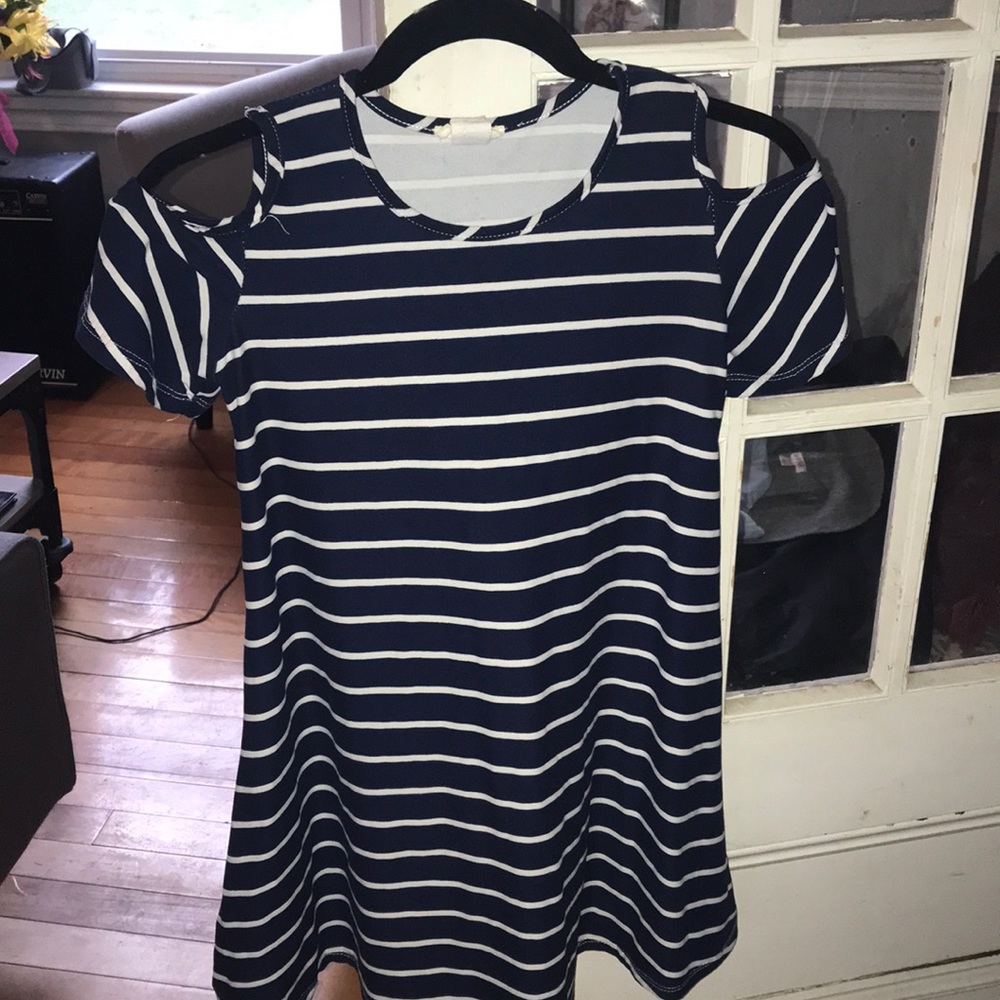 Striped flow dress